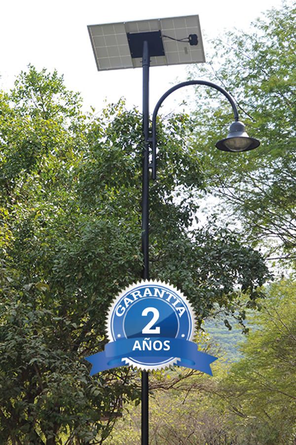 luminarias solares antirrobo - indisect - modelo colonial pescador urbana - garantía
