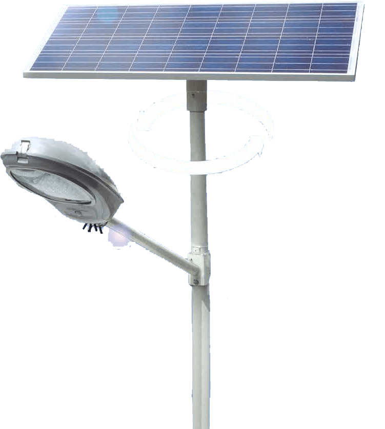 lámpara solar smart con panel orientable 24w