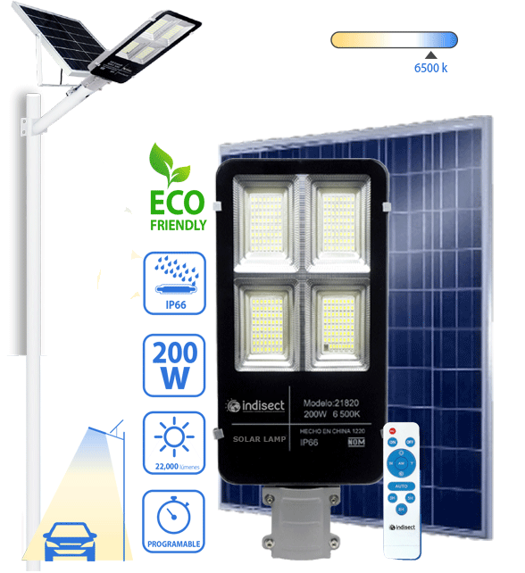 lamparas solares para exteriores economicas - INDISECT