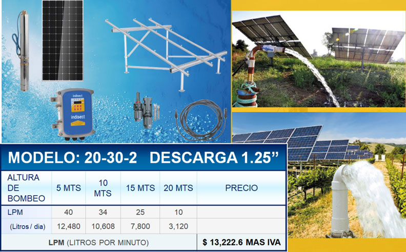 Bomba Sumergible Solar para Agricultura Mediana Capacidad - Bymisa