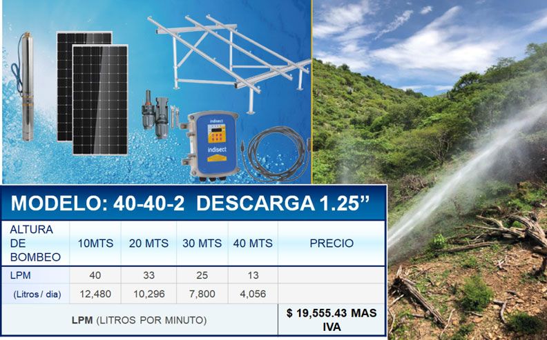 Bomba Sumergible Solar para Agricultura Mediana Capacidad - Bymisa