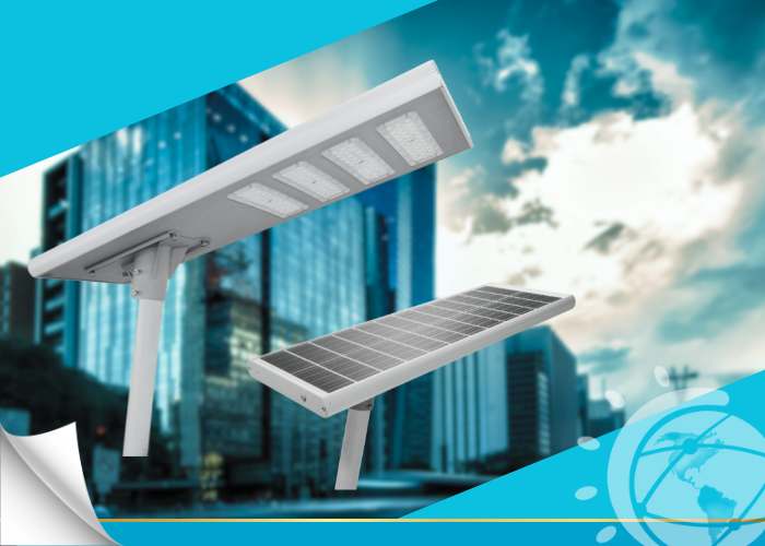 Luminarias solares Línea Urbana Premium 4 Banner lampara allinone urban